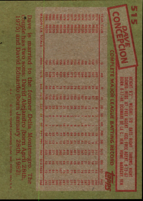 1985 Topps Baseball Card Pick (Base) 283-562 - Bild 407 von 491
