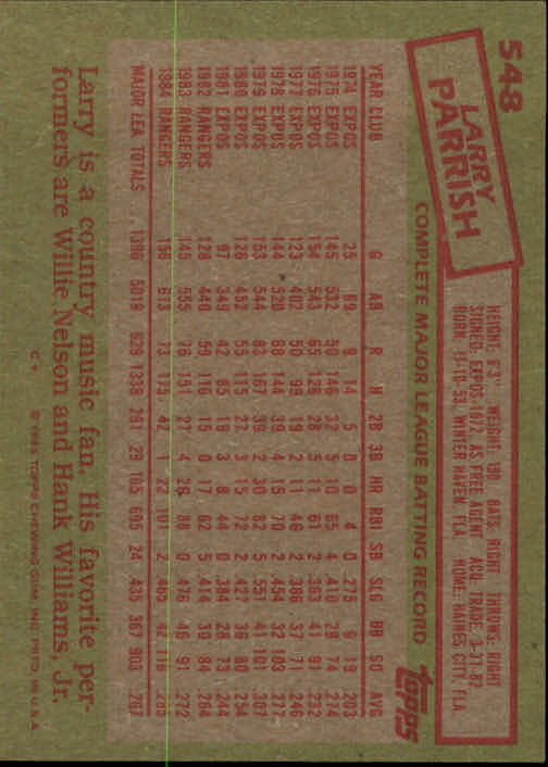 1985 Topps Baseball Card Pick (Base) 283-562 - Bild 463 von 491