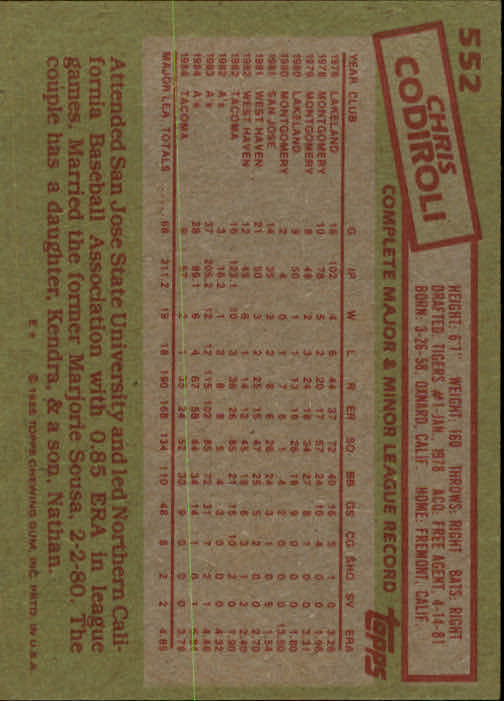 1985 Topps Baseball Card Pick (Base) 283-562 - Bild 471 von 491