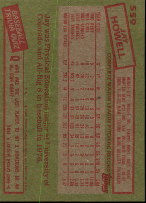 1985 Topps Baseball Card Pick (Base) 283-562 - Bild 485 von 491