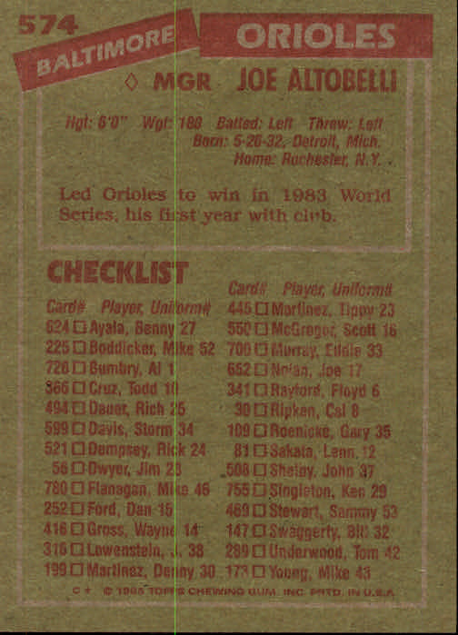 A2629- 1985 Topps Baseball Karten 401-600 + Rookies -du Pick- 15 + Gratis US - Bild 323 von 373