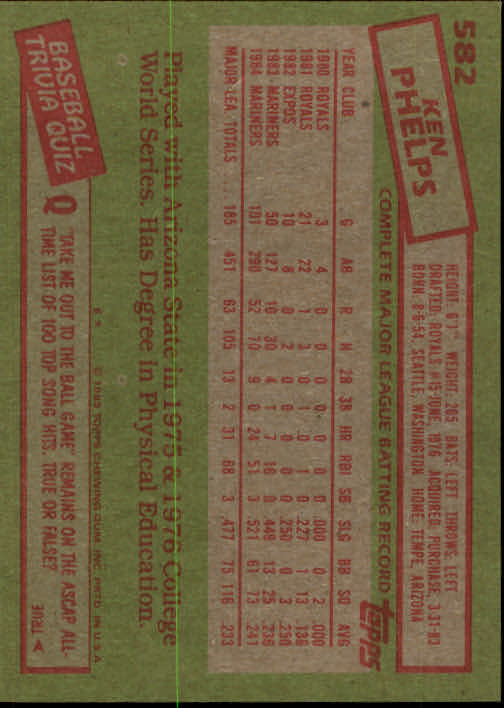 A2629- 1985 Topps Baseball Karten 401-600 + Rookies -du Pick- 15 + Gratis US - Bild 339 von 373