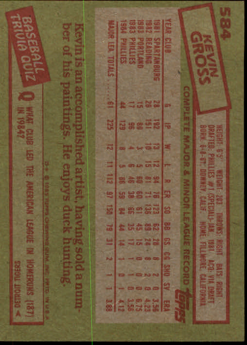 A2629- 1985 Topps Baseball Karten 401-600 + Rookies -du Pick- 15 + Gratis US - Bild 343 von 373