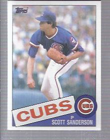 1985 Topps #616 Scott Sanderson