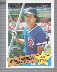 1985 Topps #713 Ryne Sandberg AS