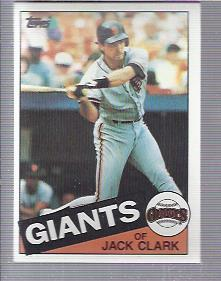 1985 Topps #740 Jack Clark