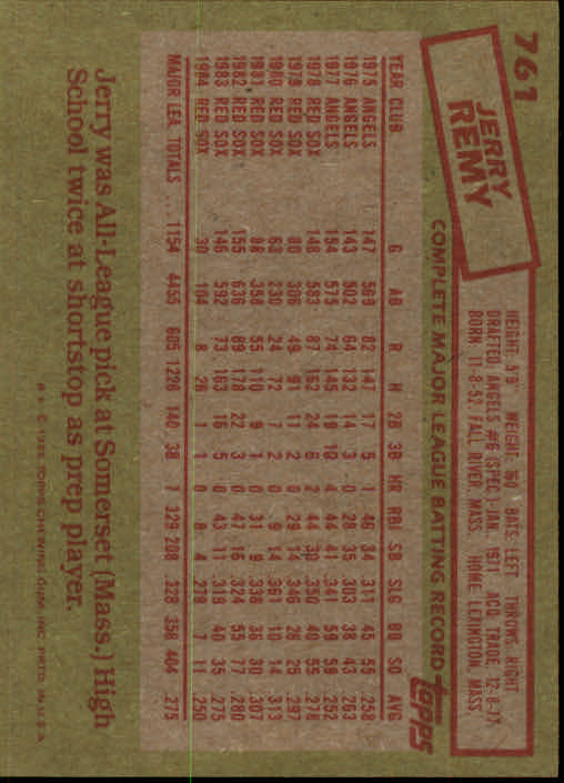 1985 Topps Baseballkarte #751-792 - Wählen Sie Ihre Karte - Bild 22 von 82