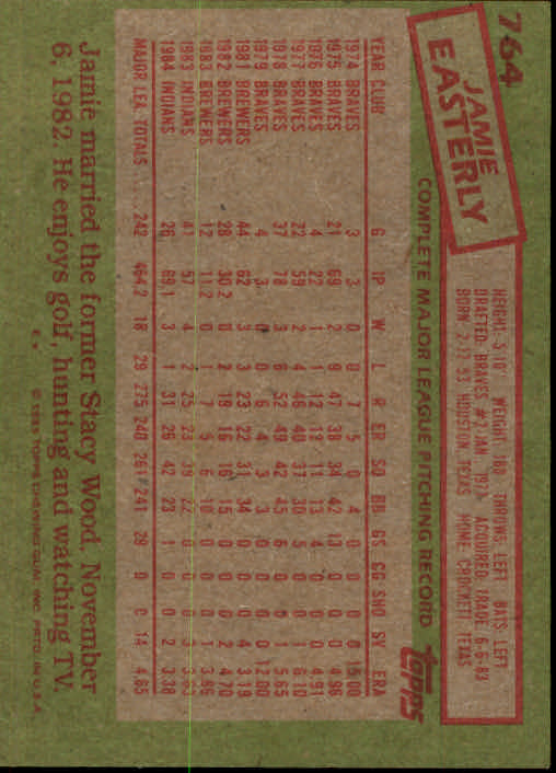 1985 Topps Baseballkarte #751-792 - Wählen Sie Ihre Karte - Bild 28 von 82