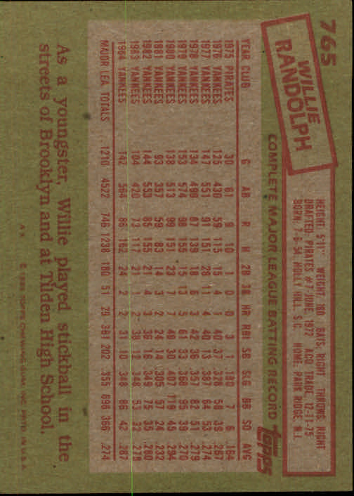 1985 Topps Baseballkarte #751-792 - Wählen Sie Ihre Karte - Bild 30 von 82