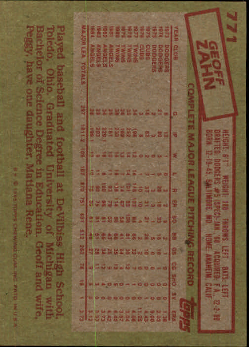 1985 Topps Baseballkarte #751-792 - Wählen Sie Ihre Karte - Bild 40 von 82