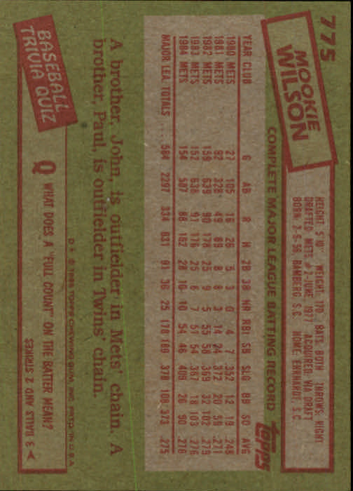 1985 Topps Baseballkarte #751-792 - Wählen Sie Ihre Karte - Bild 48 von 82