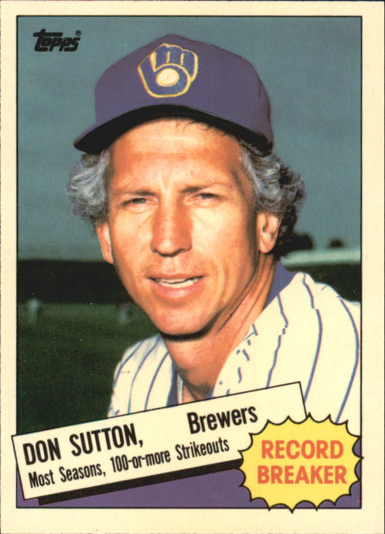1985 Topps Tiffany #10 Don Sutton RB