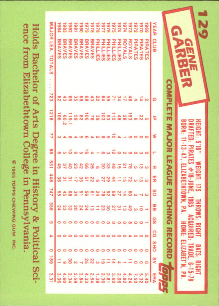 B1501- 1985 Topps Tiffany Baseball Card #s 1-792 -You Pick- 15+ FREE US SHIP - Picture 85 of 461
