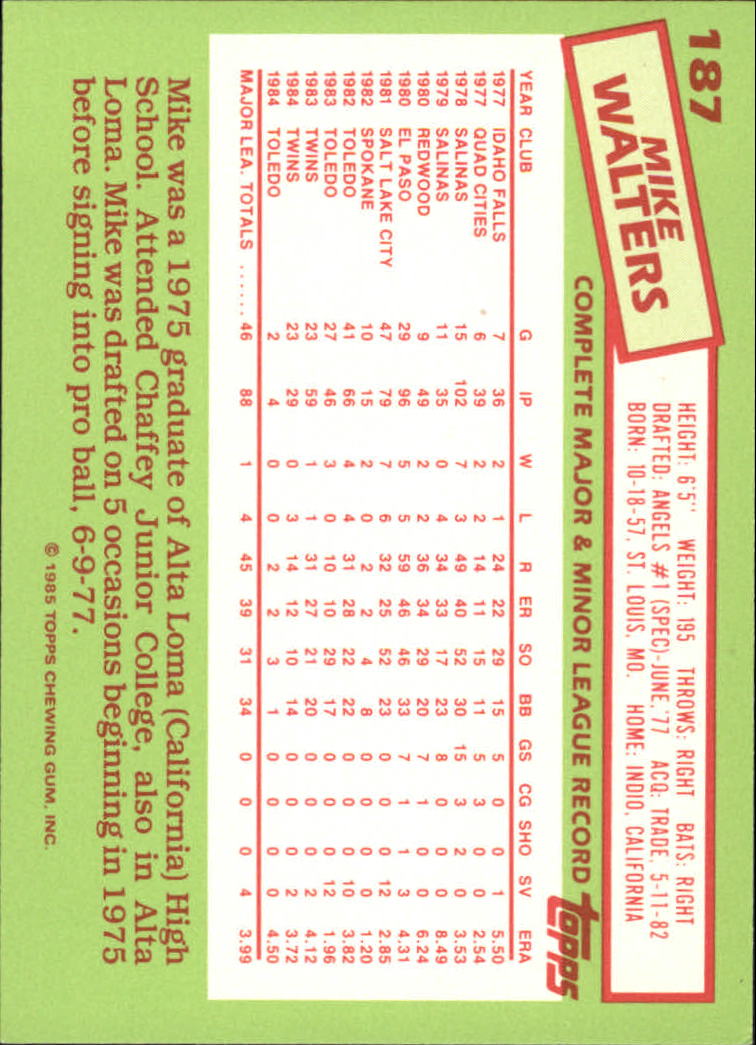 B1501- 1985 Topps Tiffany Baseball Card #s 1-792 -You Pick- 15+ FREE US SHIP - Picture 115 of 461