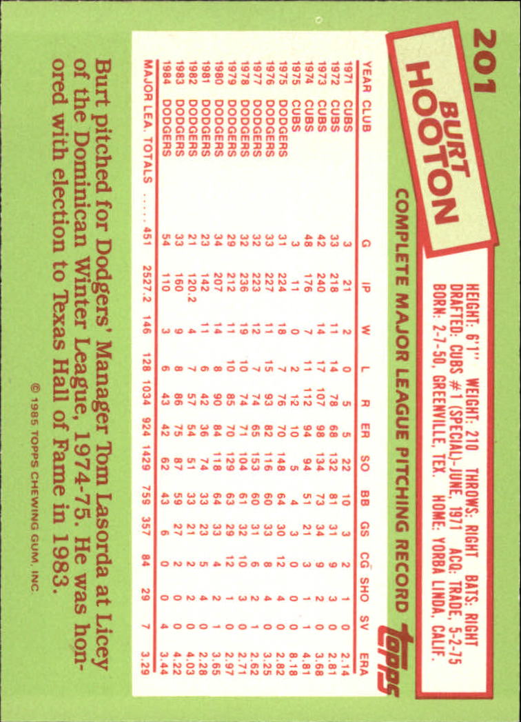 B1501- 1985 Topps Tiffany Baseball Card #s 1-792 -You Pick- 15+ FREE US SHIP - Picture 125 of 461