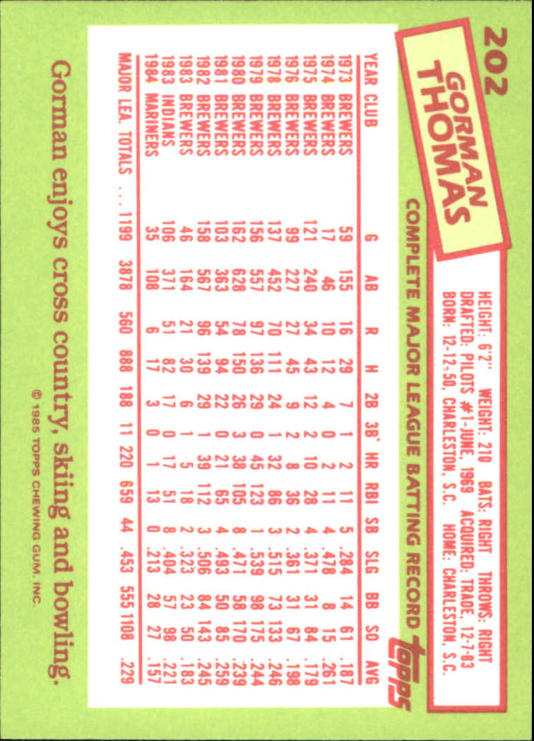 B1501- 1985 Topps Tiffany Baseball Card #s 1-792 -You Pick- 15+ FREE US SHIP - Picture 127 of 461