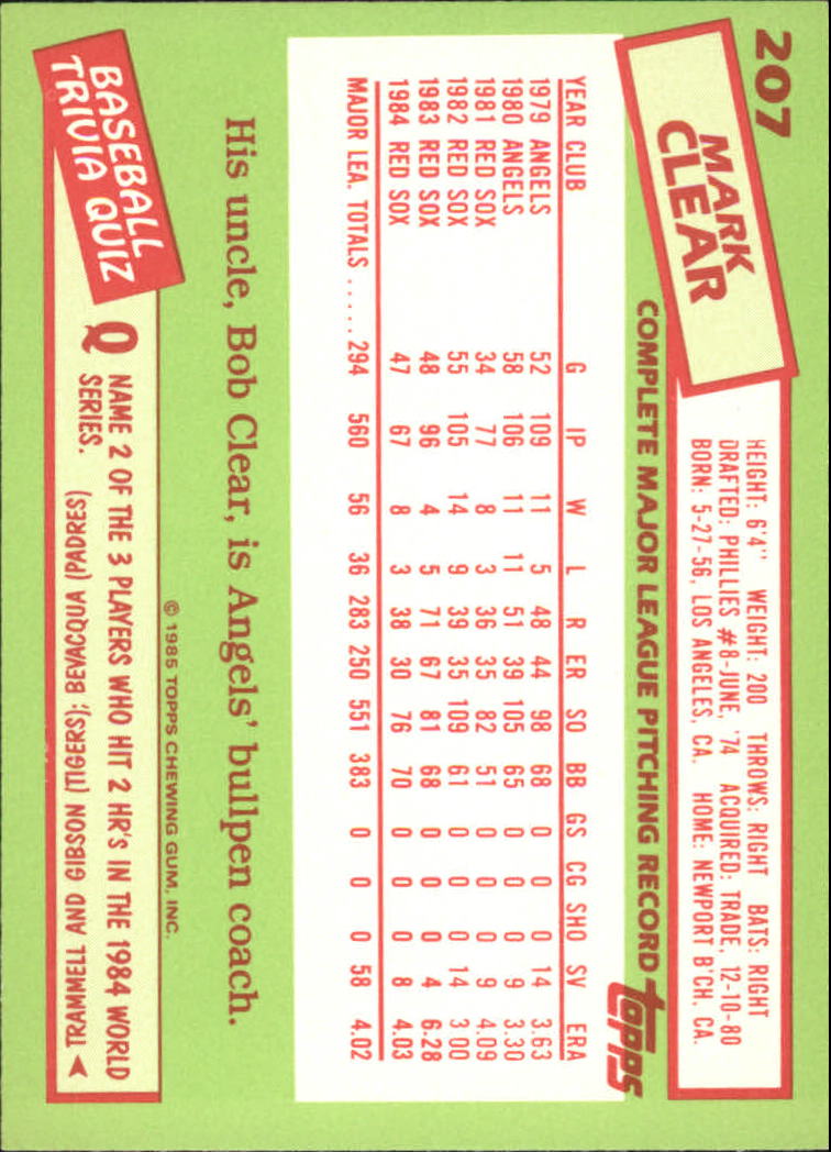 B1501- 1985 Topps Tiffany Baseball Card #s 1-792 -You Pick- 15+ FREE US SHIP - Picture 131 of 461