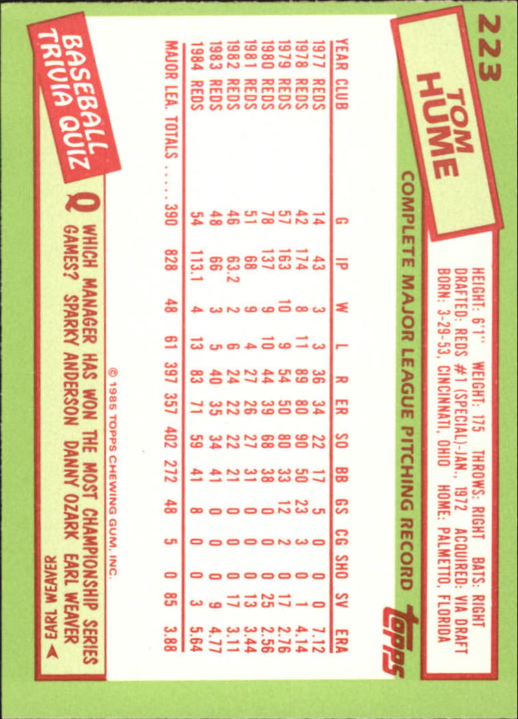 B1501- 1985 Topps Tiffany Baseball Card #s 1-792 -You Pick- 15+ FREE US SHIP - Picture 145 of 461