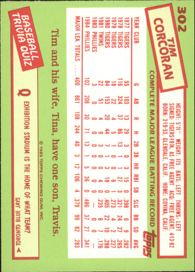 B1501- 1985 Topps Tiffany Baseball Card #s 1-792 -You Pick- 15+ FREE US SHIP - Picture 193 of 461