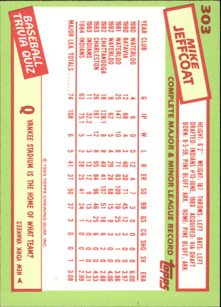B1501- 1985 Topps Tiffany Baseball Card #s 1-792 -You Pick- 15+ FREE US SHIP - Picture 195 of 461