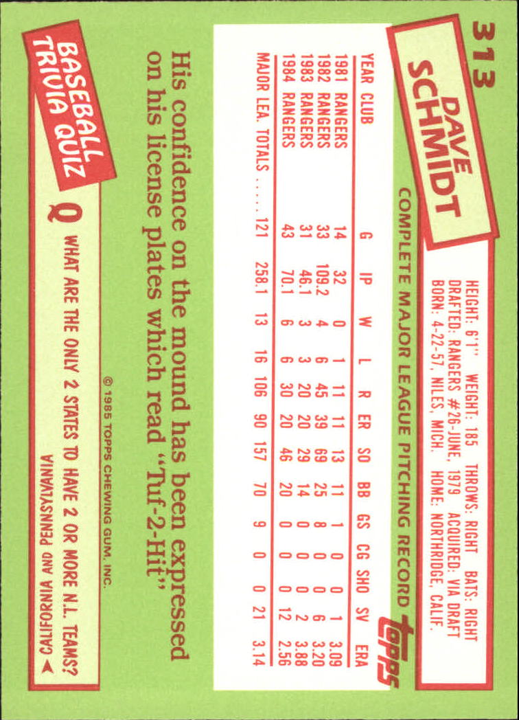 B1501- 1985 Topps Tiffany Baseball Card #s 1-792 -You Pick- 15+ FREE US SHIP - Picture 203 of 461