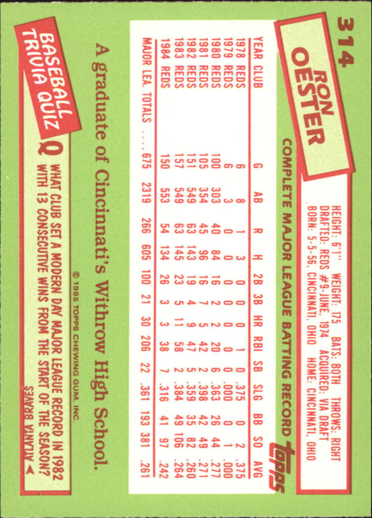 B1501- 1985 Topps Tiffany Baseball Card #s 1-792 -You Pick- 15+ FREE US SHIP - Picture 205 of 461