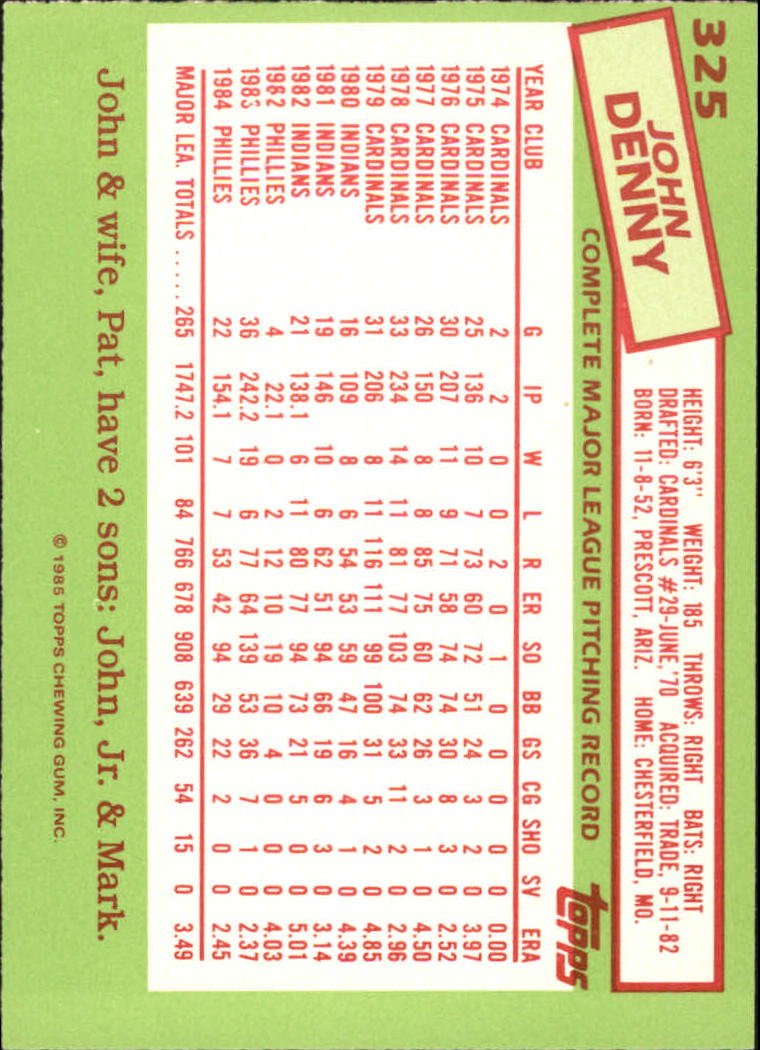 B1501- 1985 Topps Tiffany Baseball Card #s 1-792 -You Pick- 15+ FREE US SHIP - Picture 207 of 461
