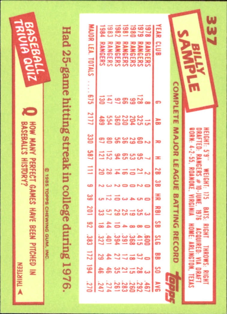 B1501- 1985 Topps Tiffany Baseball Card #s 1-792 -You Pick- 15+ FREE US SHIP - Picture 217 of 461