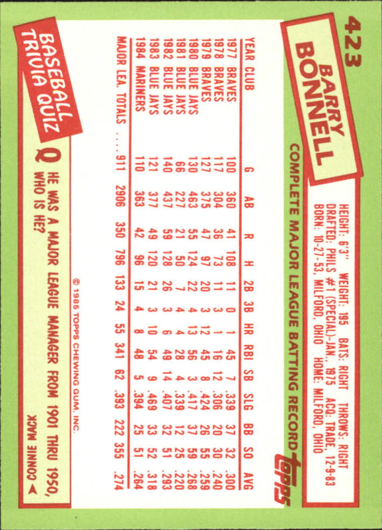 B1501- 1985 Topps Tiffany Baseball Card #s 1-792 -You Pick- 15+ FREE US SHIP - Picture 257 of 461