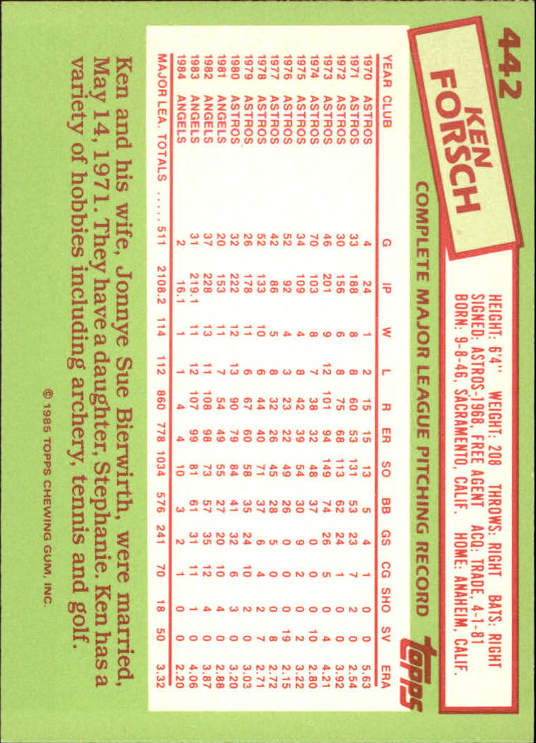 B1501- 1985 Topps Tiffany Baseball Card #s 1-792 -You Pick- 15+ FREE US SHIP - Picture 273 of 461