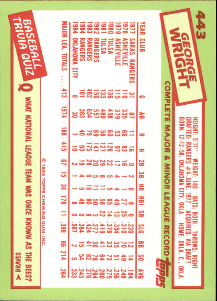 B1501- 1985 Topps Tiffany Baseball Card #s 1-792 -You Pick- 15+ FREE US SHIP - Picture 275 of 461