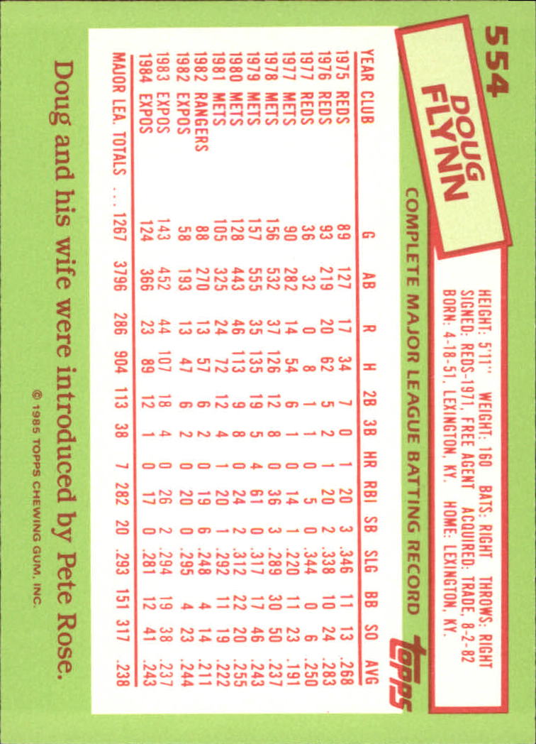 B1501- 1985 Topps Tiffany Baseball Card #s 1-792 -You Pick- 15+ FREE US SHIP - Picture 339 of 461