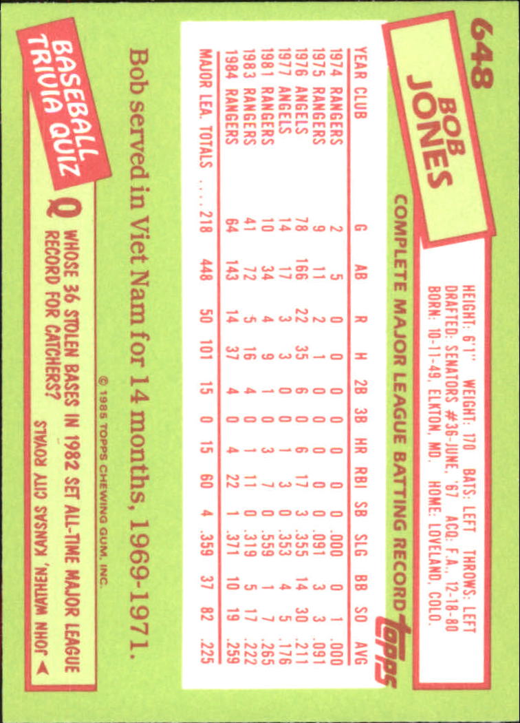B1501- 1985 Topps Tiffany Baseball Card #s 1-792 -You Pick- 15+ FREE US SHIP - Picture 395 of 461