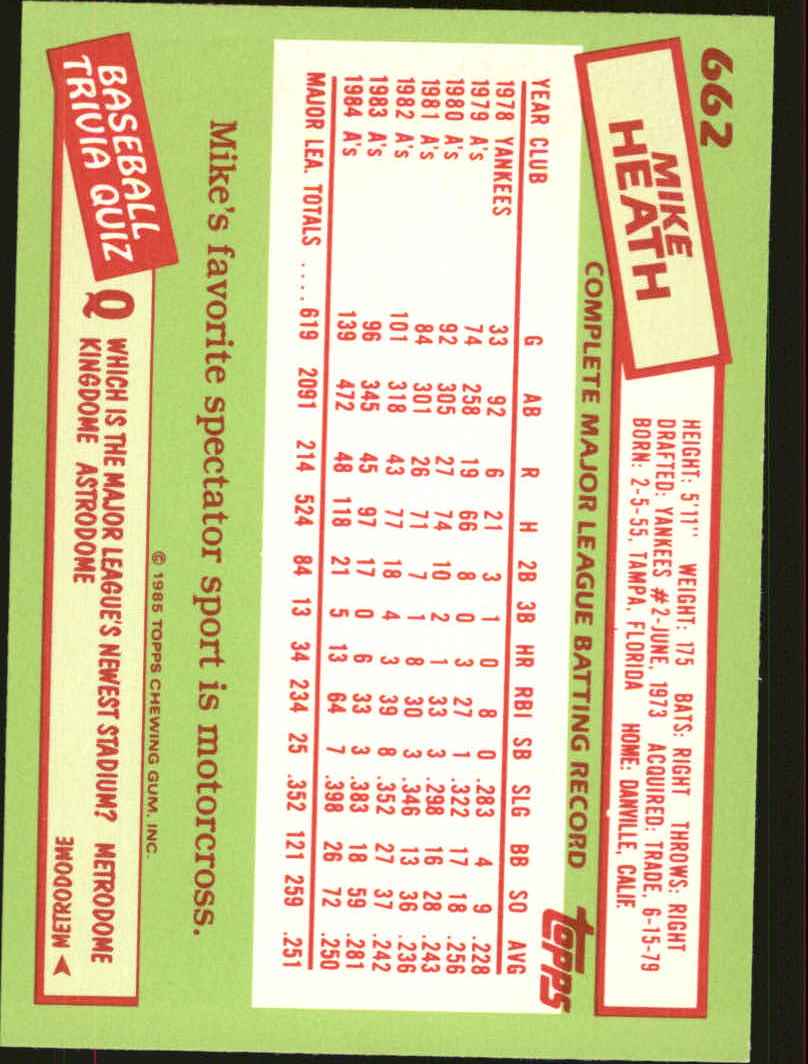 B1501- 1985 Topps Tiffany Baseball Card #s 1-792 -You Pick- 15+ FREE US SHIP - Picture 407 of 461