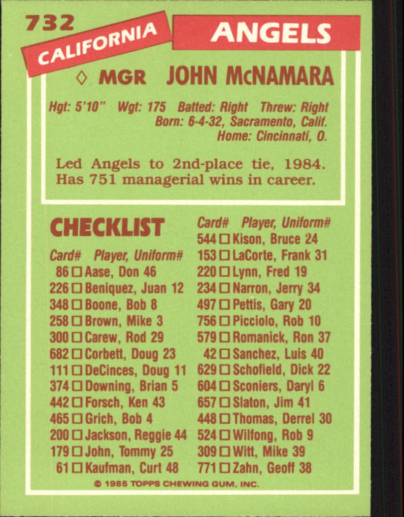 B1501- 1985 Topps Tiffany Baseball Card #s 1-792 -You Pick- 15+ FREE US SHIP - Picture 435 of 461