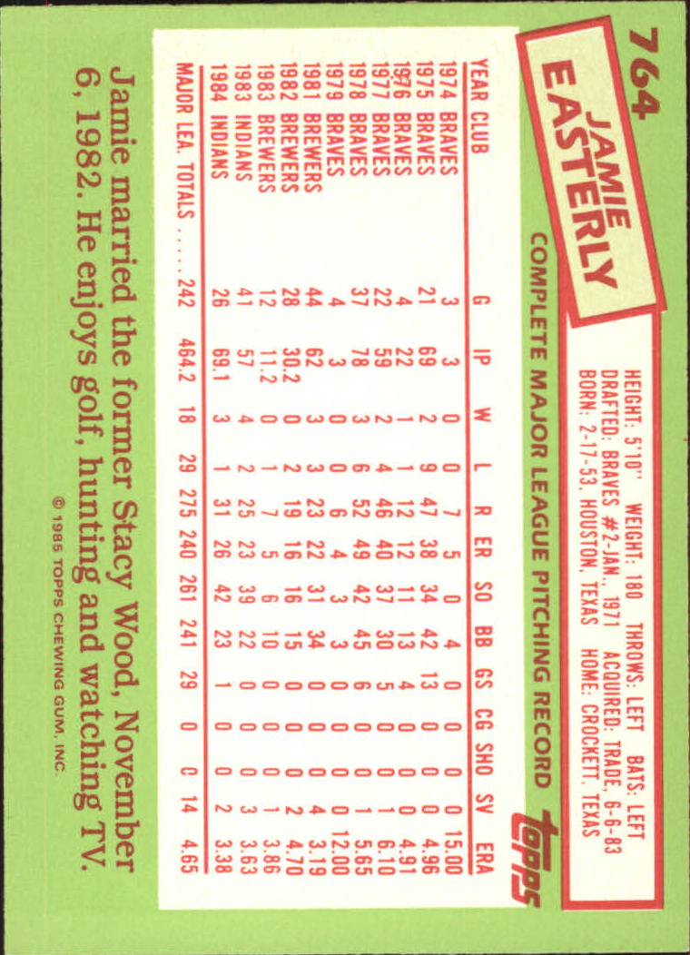 B1501- 1985 Topps Tiffany Baseball Card #s 1-792 -You Pick- 15+ FREE US SHIP - Picture 455 of 461