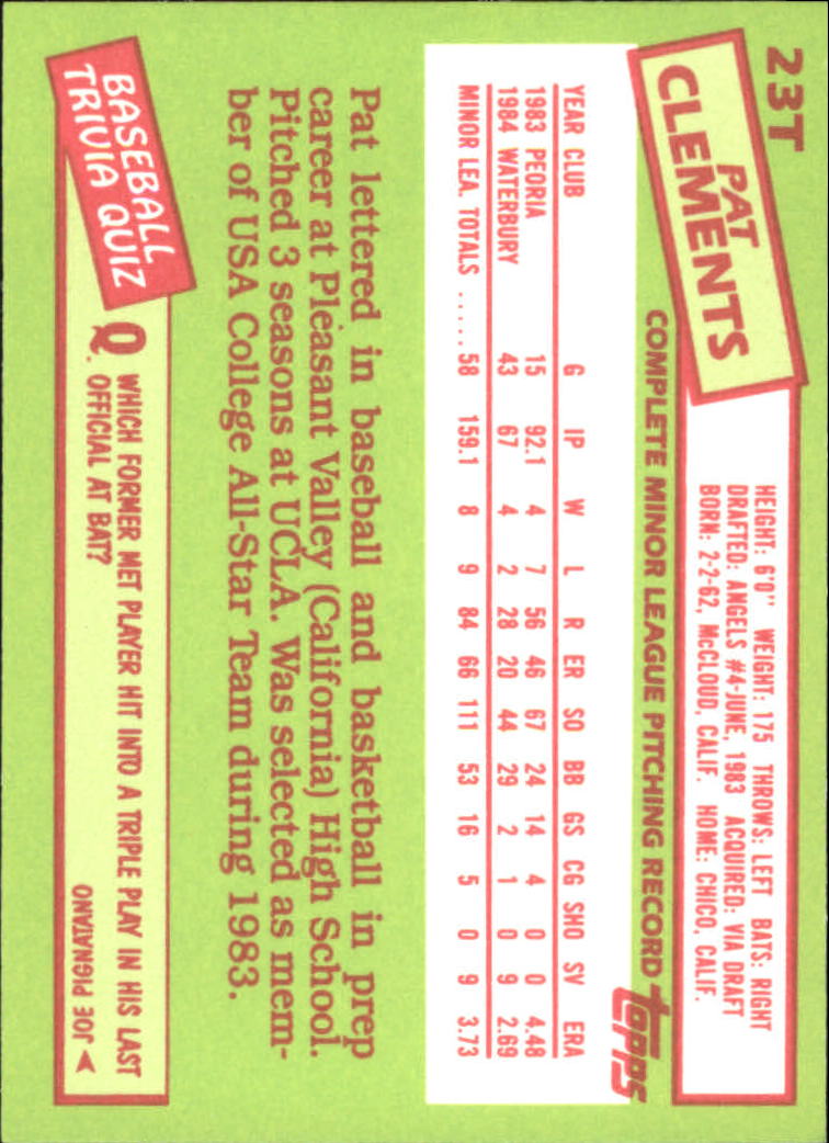 A2834- 1985 Topps Traded Tiffany BB Card #s 1-132 -You Pick- 15+ FREE US SHIP - Bild 47 von 261