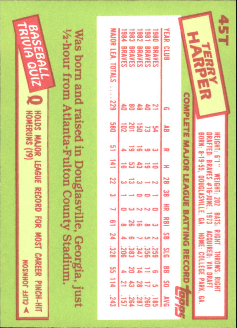 A2834- 1985 Topps Traded Tiffany BB Card #s 1-132 -You Pick- 15+ FREE US SHIP - Bild 91 von 261