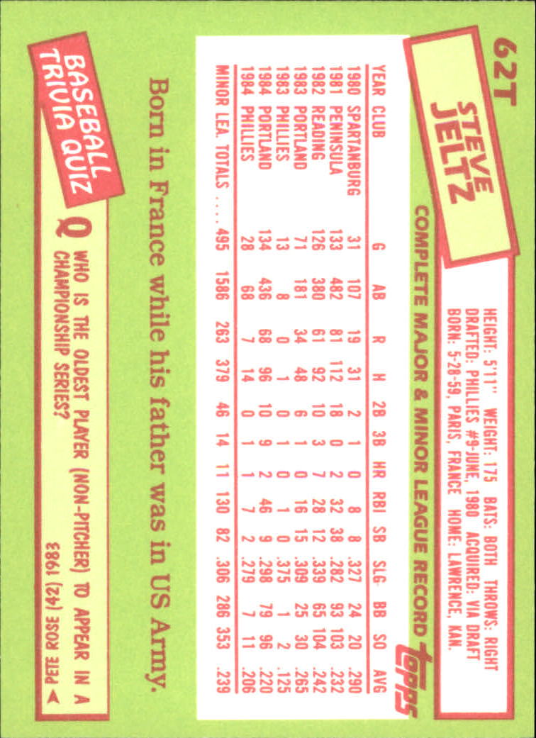 A2834- 1985 Topps Traded Tiffany BB Card #s 1-132 -You Pick- 15+ FREE US SHIP - Bild 125 von 261