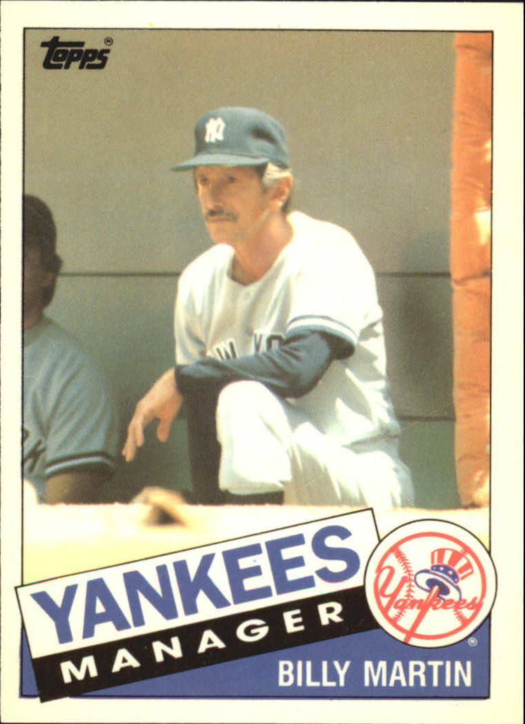 1985 Topps Traded Tiffany #78T Billy Martin MG