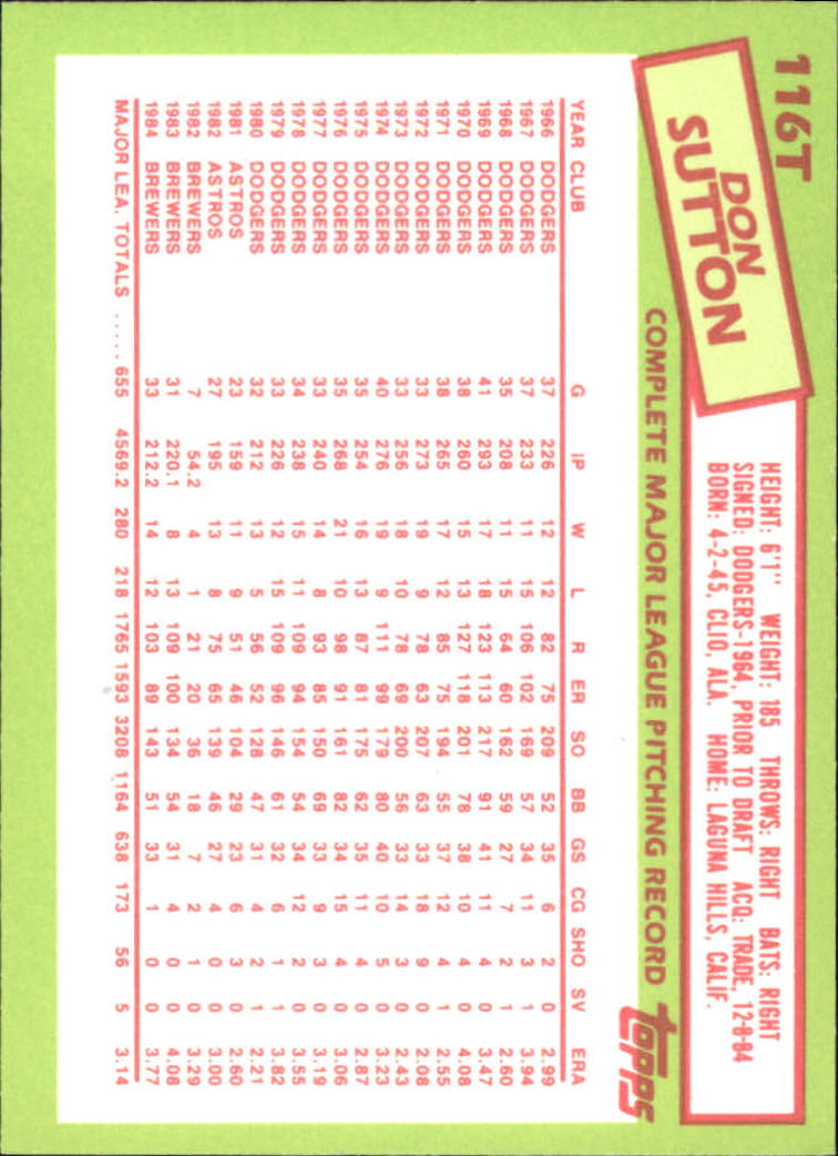 A2834- 1985 Topps Traded Tiffany BB Card #s 1-132 -You Pick- 15+ FREE US SHIP - Bild 229 von 261