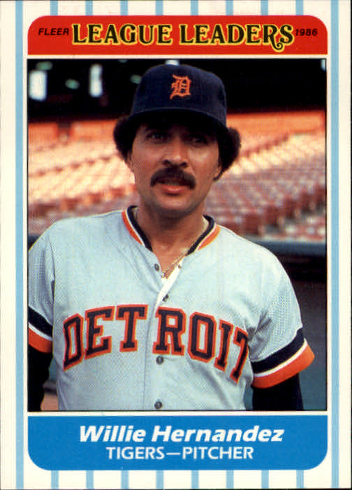 1986 Fleer League Leaders #18 Willie Hernandez