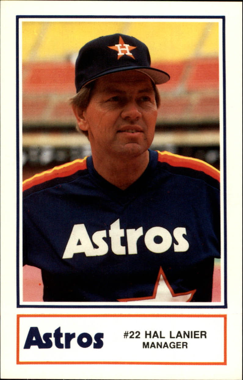 Hal Lanier Autographed 1986 Houston Astros Police #6