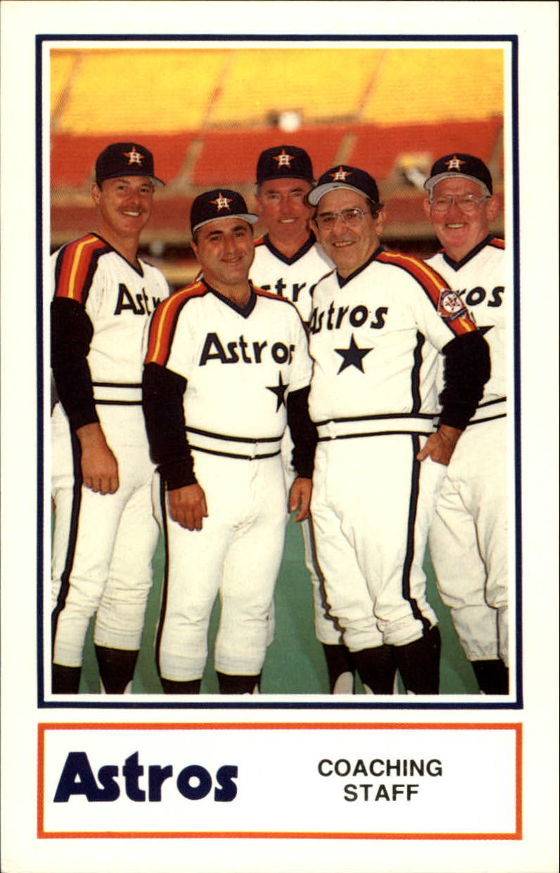 1986 Astros Police #26 Coaching Staff/Gene Tenace/Matt Galante/Denis M
