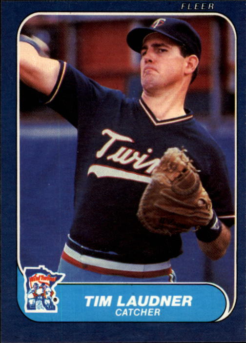 1986 Fleer #398 Tim Laudner