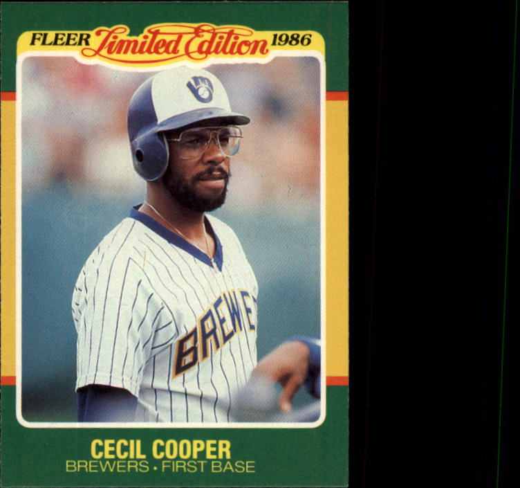 1986 Fleer Limited Edition #12 Cecil Cooper