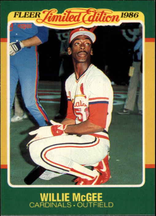 1986 Fleer Limited Edition #29 Willie McGee