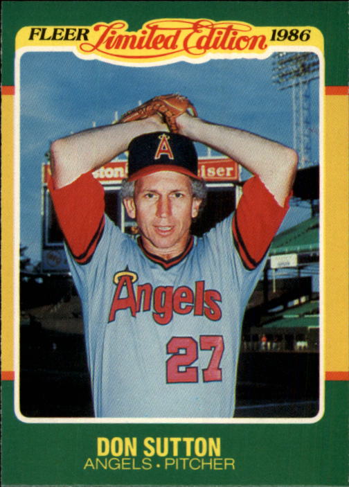 1986 Fleer Limited Edition #43 Don Sutton
