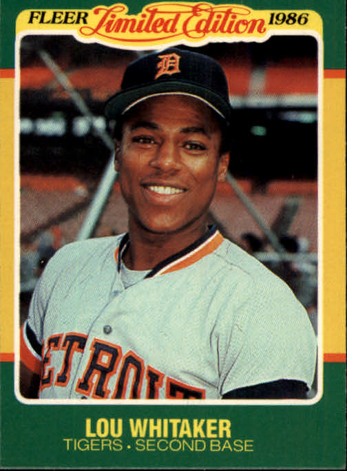 1986 Fleer Limited Edition #44 Lou Whitaker