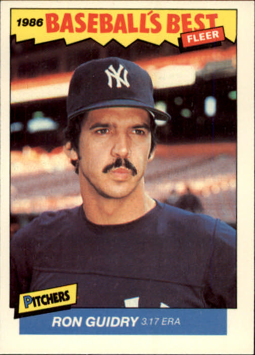 1986 Fleer Sluggers/Pitchers #14 Ron Guidry